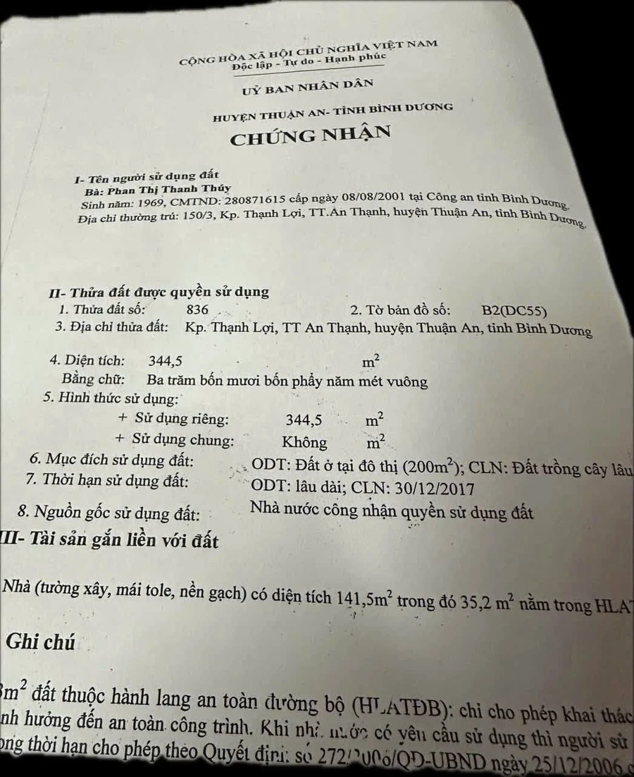 Bán nhà mặt tiền đường Hồ Văn Mên, Thuận An, Bình Dương, 344,5m2 - Ảnh thu nhỏ 2