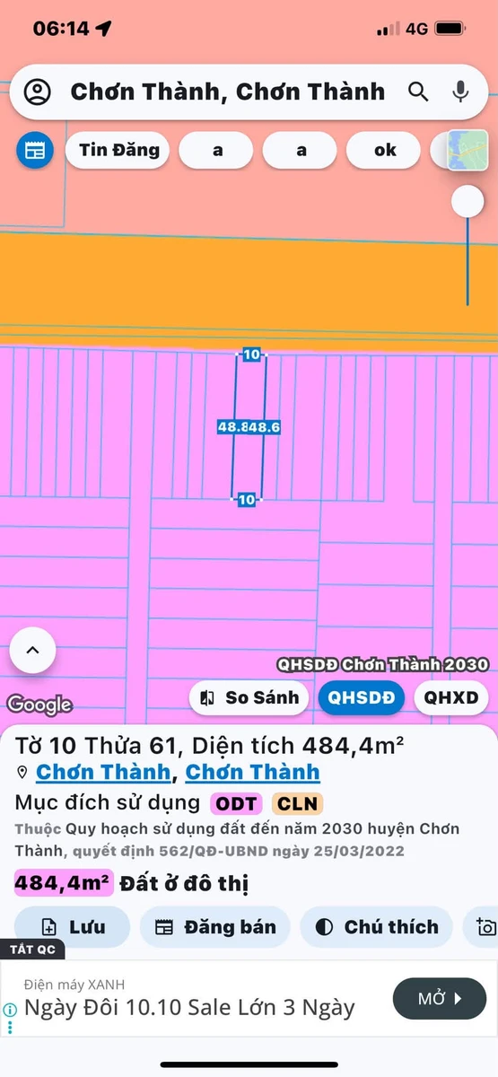 Bán đất mặt tiền Vành Đai 450m2 gần KCN Becamex - Ảnh thu nhỏ 2