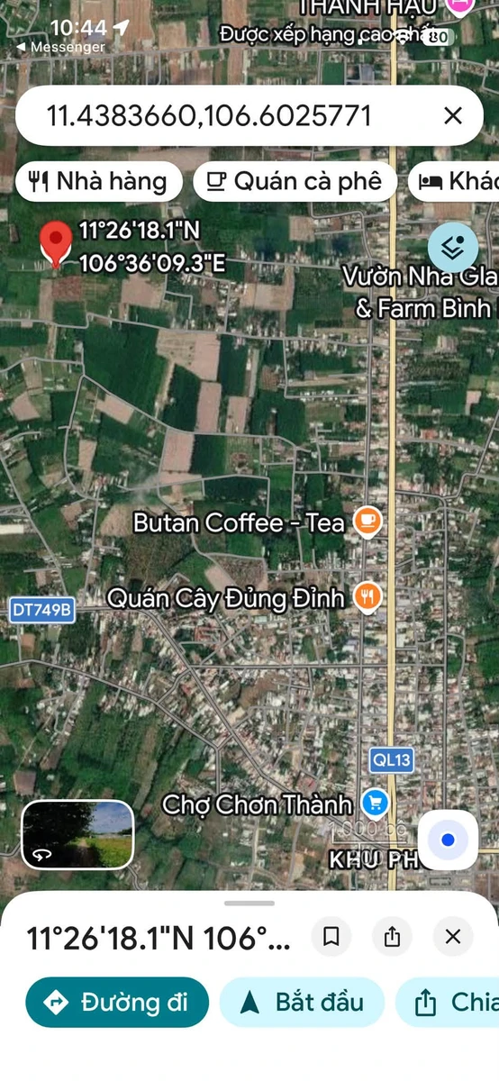 Bán đất 170m² gần ngã tư Chơn Thành, Đồng Nai 389 triệu - Ảnh 1