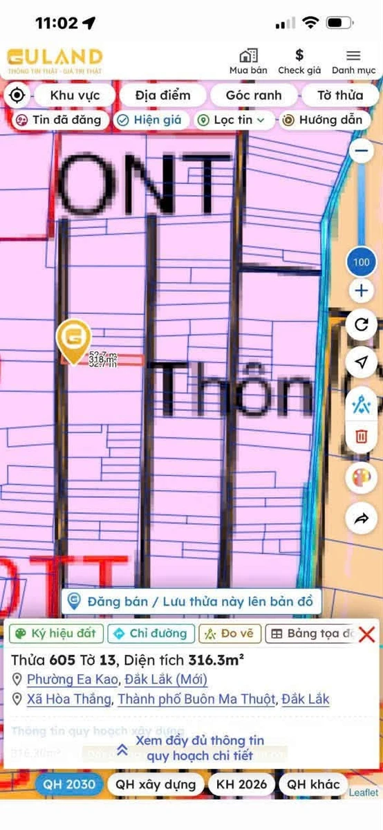 Bán đất Eakao 156m² 1 tỷ 3 - Ảnh thu nhỏ 4
