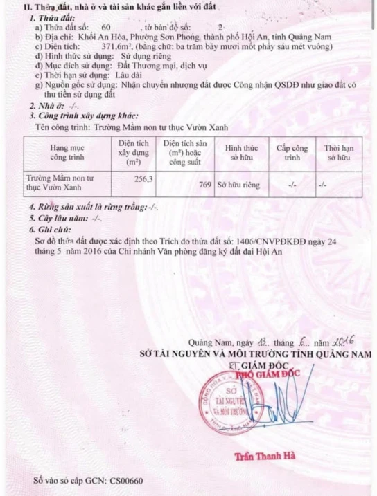 Bán nhà mặt tiền Nguyễn Trường Tộ trung tâm Hội An. 371.6m2. Chính chủ TL Mạnh - Ảnh 1