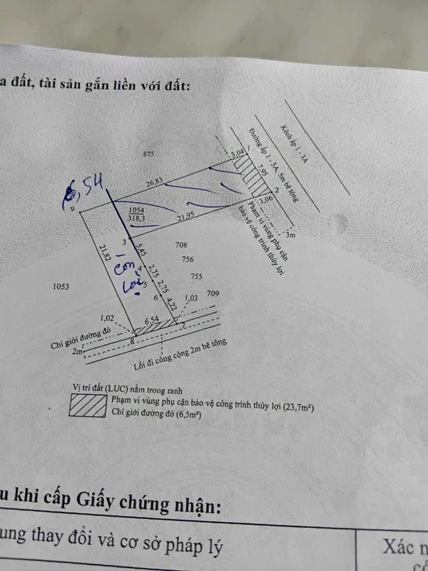 Bán đất mặt tiền Liên Ấp 1-3A, Xã Phước Lợi, Long An 198.75m²