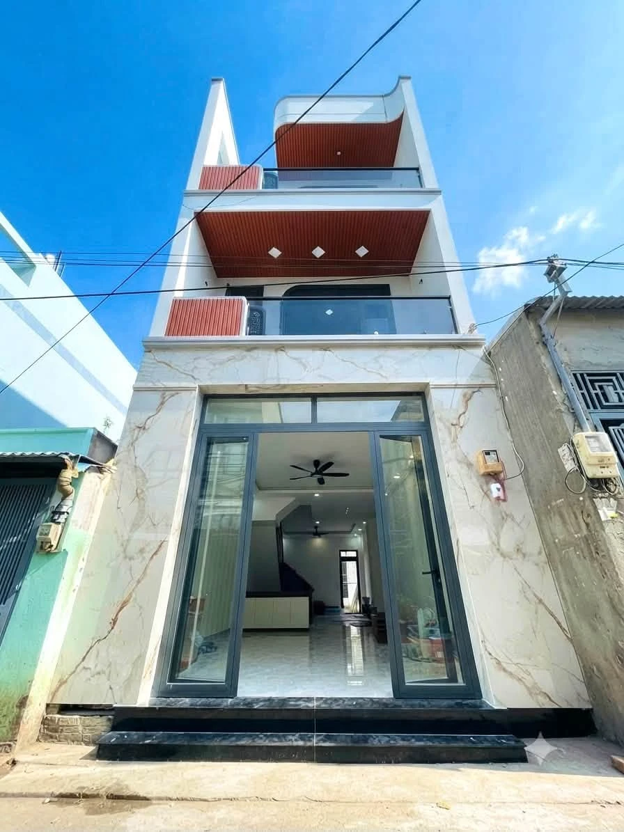 Bán nhà mới 3 tầng 78m² 4PN hẻm Huỳnh Tấn Phát, Nhà Bè giá 6,2 tỷ - Ảnh 1