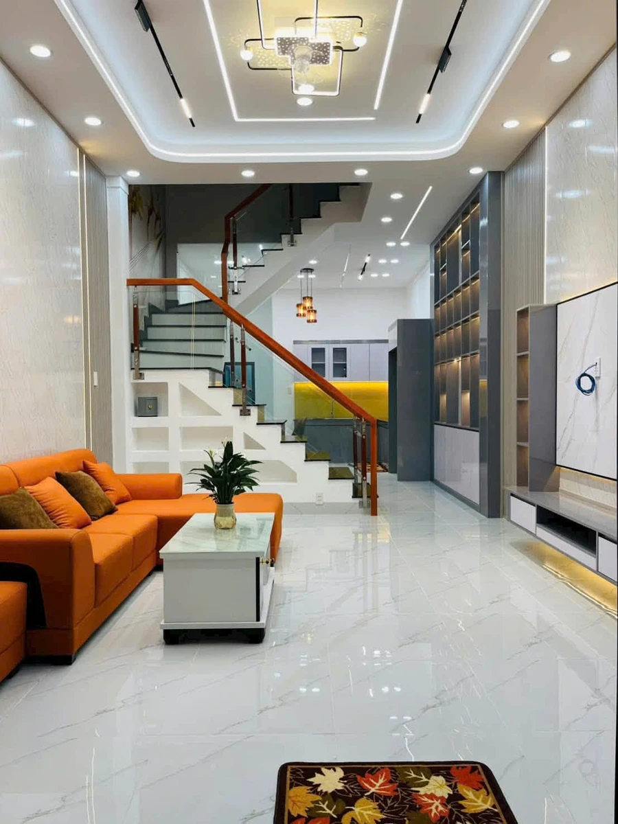 Bán nhà mới xây 4x18m, 3 phòng ngủ, KDC Cát Tường Phú Sinh, Mỹ Hạnh Bắc - Ảnh thu nhỏ 4
