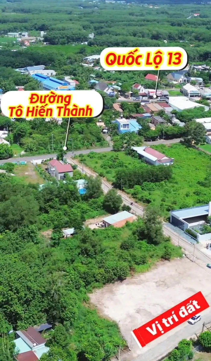Bán đất 105m² đường Tô Hiến Thành, Bình Dương 520 triệu - Ảnh thu nhỏ 2