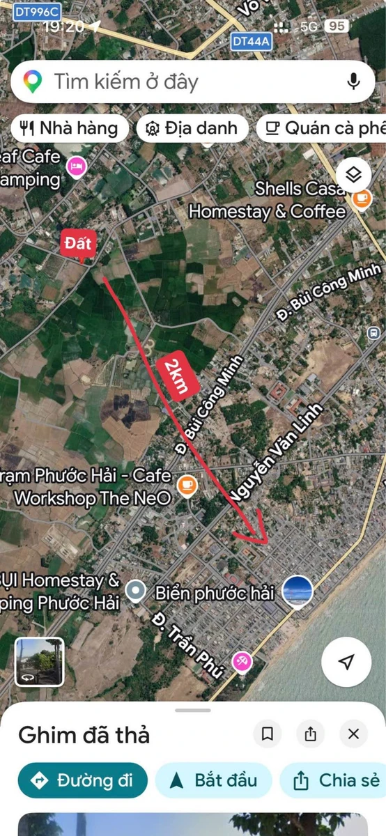 Bán đất 186m2 khu Đồng Gió, Long Mỹ - Phước Hải, giá 1,35 tỷ - Ảnh thu nhỏ 4