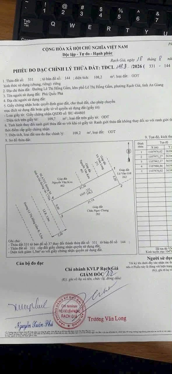 Bán đất mặt tiền Lê Thị Hồng Gấm 106,6m² - 2,5 tỷ - Ảnh thu nhỏ 4