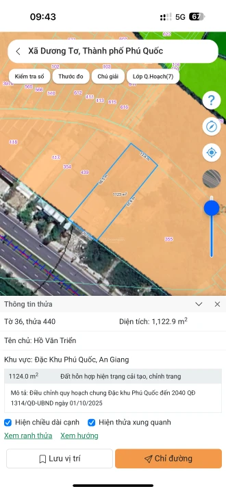 Bán 1.120,7m2 siêu hiếm 2 mặt tiền mặt Dương Đông, cách biển Bãi Trường 700m - Ảnh thu nhỏ 5