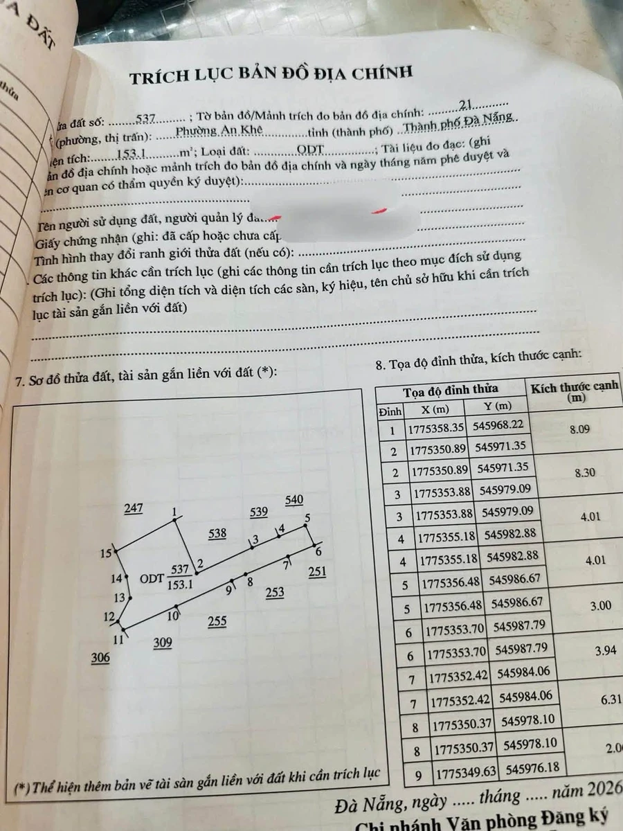 Bán 3 lô đất kiệt ô tô K261 Tôn Đản, Cẩm Lệ, Đà Nẵng, giá khoảng 2 tỷ - Ảnh thu nhỏ 4