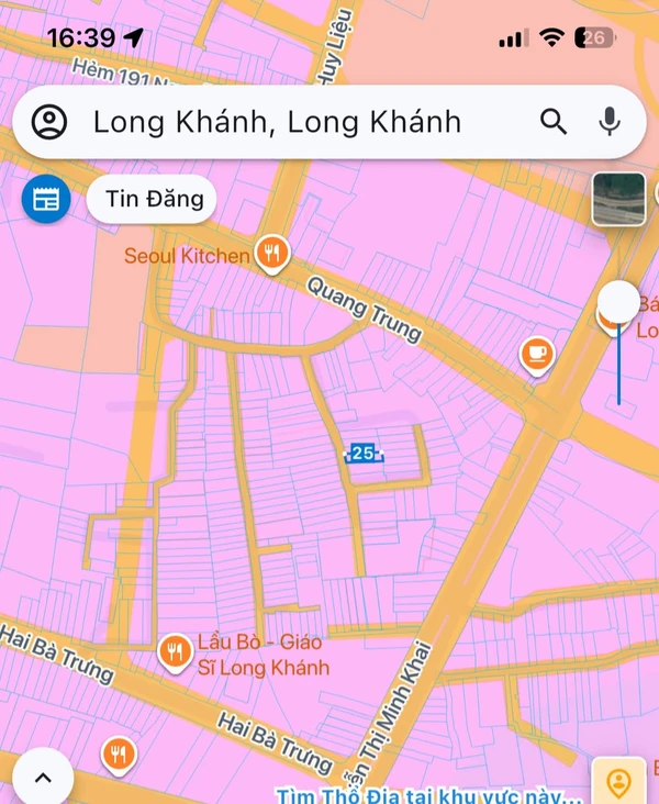 Bán đất thổ cư 6x25 sổ riêng, nở hậu, trung tâm Long Khánh, giá 3,5 tỷ