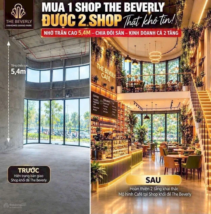 Shop khối đế The Beverly, giá tham khảo từ 155 triệu/m | Ưu đãi hấp dẫn cho nhà đầu tư - Ảnh 1