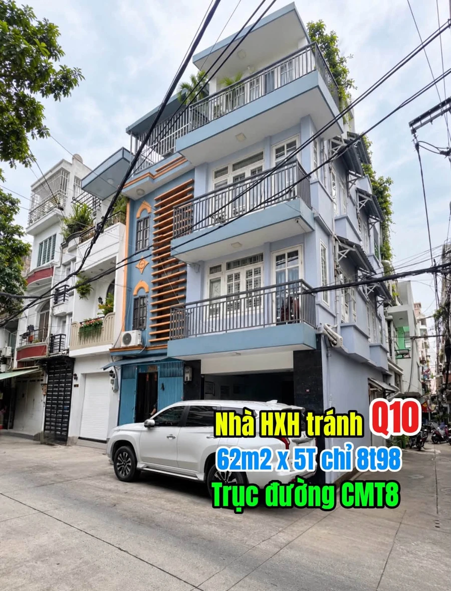 Bán nhà phố 5 tầng 62m2 HXH Quận 10 giá 8.98 tỷ - Ảnh 1
