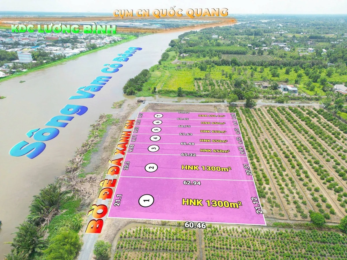 Bán đất mặt tiền sông Vàm Cỏ 1.300m² Cần Giờ 1,6 tỷ - Ảnh thu nhỏ 3