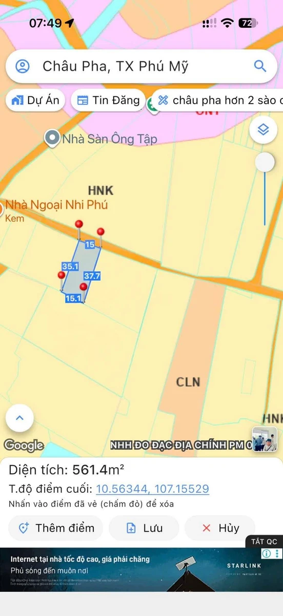 Bán đất 564m² mặt tiền Châu Pha 1.15 tỷ - Ảnh thu nhỏ 2