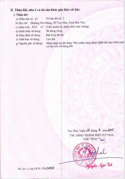 Cực rẻ, bán đất mặt tiền Yết Kêu, phường Phú Đông. 82,9m2, giá 1,35 tỷ