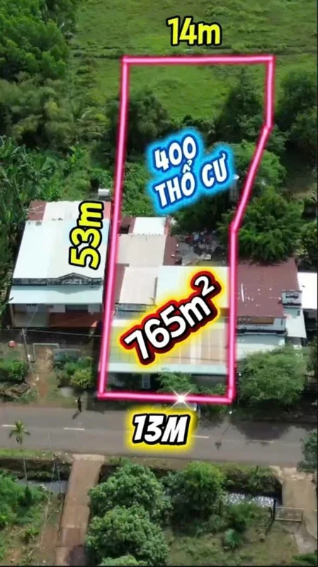 Bán nhà mặt tiền đường nhựa 13m, 765m², xã Thiện Hưng, Bù Đốp, giá 1,25 tỷ