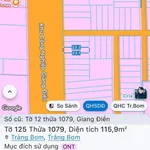Bán đất mặt tiền khu công nghiệp Giang Điền 115m² giá 2,6 tỷ - Ảnh thu nhỏ 1