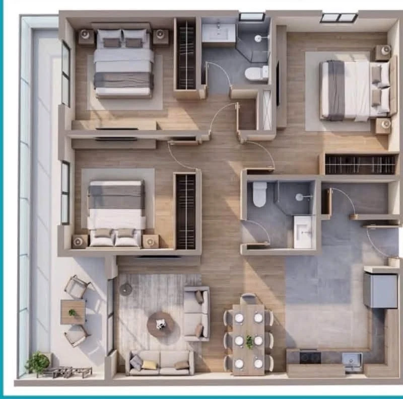 Bán căn hộ 3PN 2WC 90m² Eco Riverside Hải Dương - Ảnh thu nhỏ 2