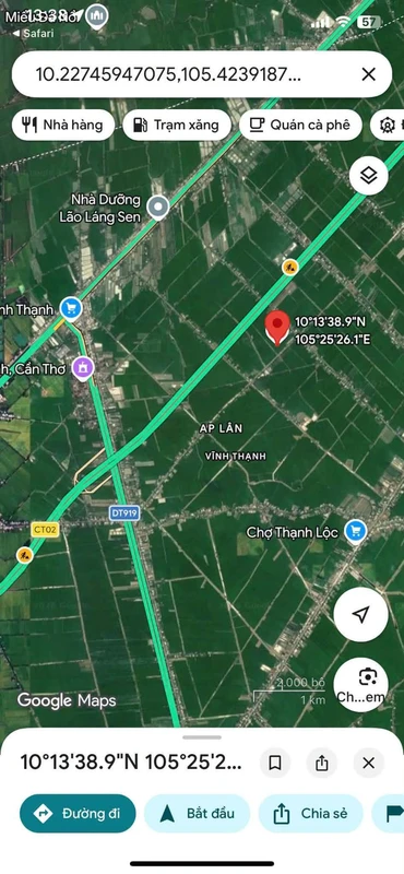 Bán 1296m² đất nông nghiệp Thạnh Mỹ, Cần Thơ