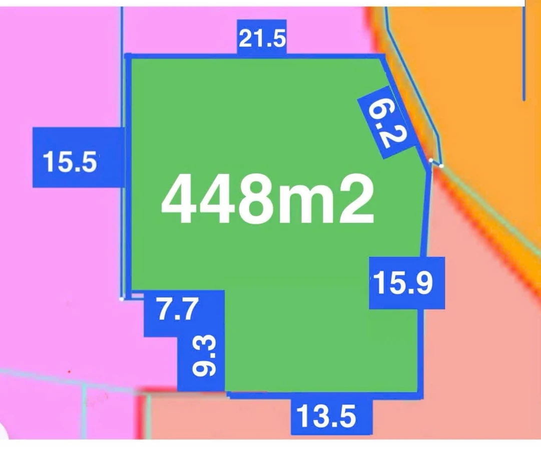 Bán đất 447m2 mặt tiền đường lớn Tân Định 2 tỷ 250 triệu - Ảnh thu nhỏ 2