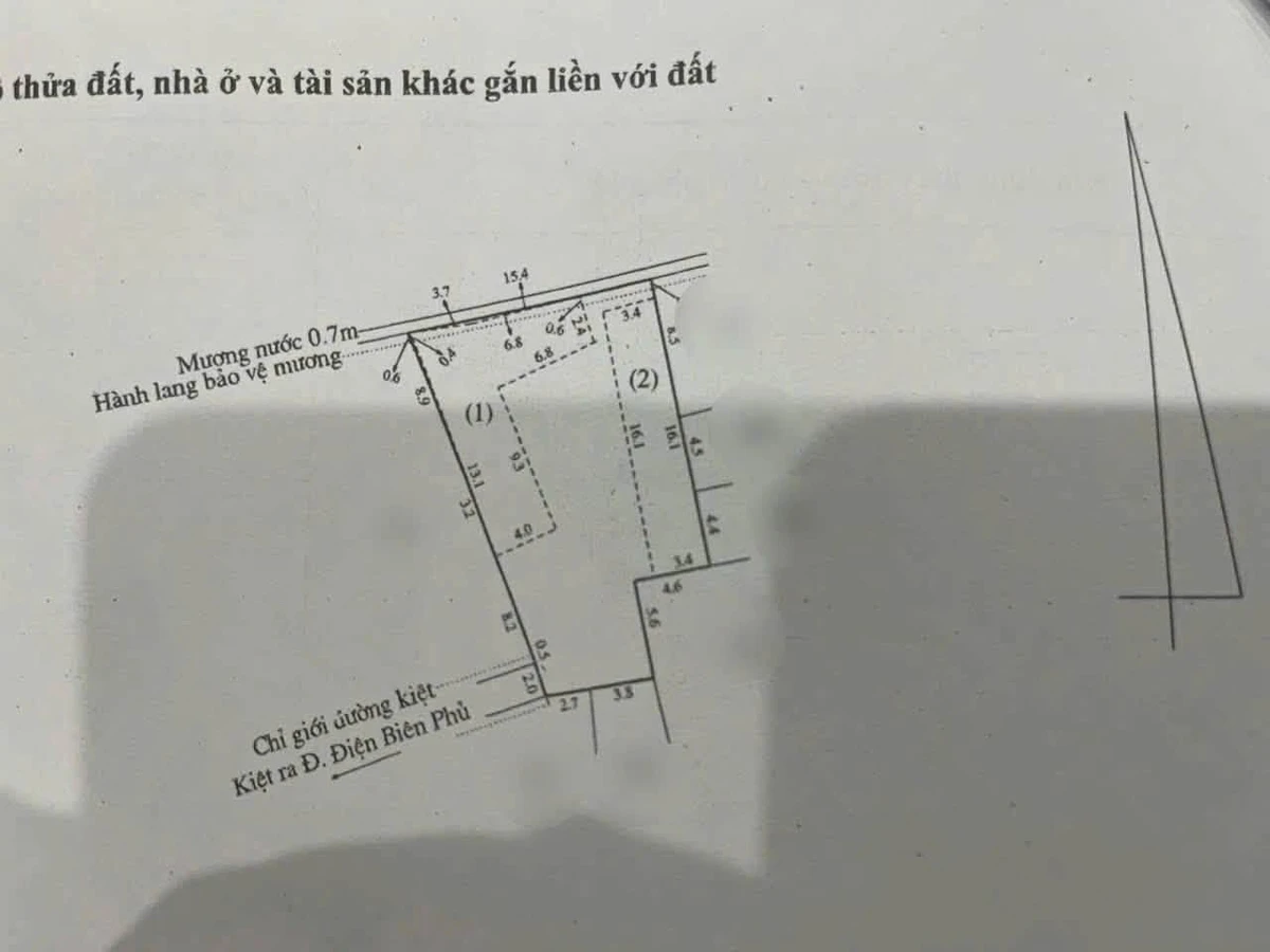 Bán lô đất 279m2 có nhà trọ, Điện Biên Phủ, Huế, 5 tỷ - Ảnh thu nhỏ 2