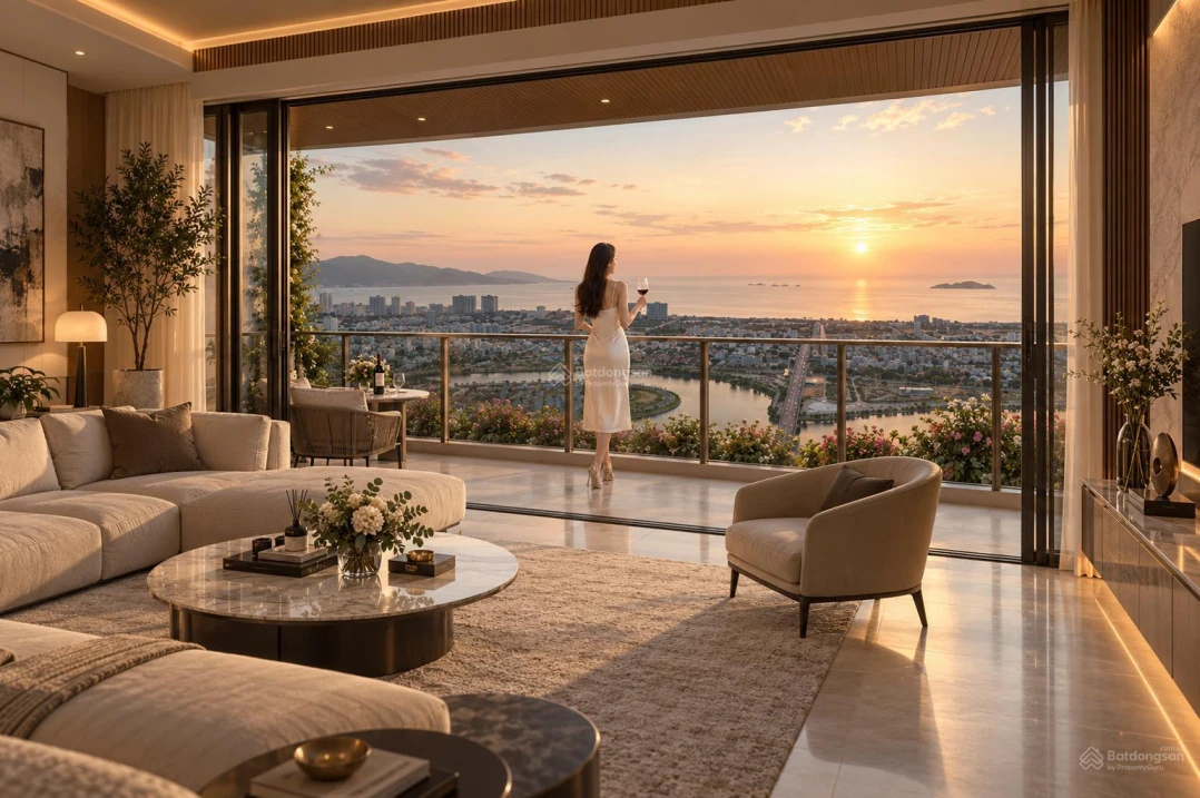 CĂN HỘ PENTHOUSE 3 PN 100MM2 VIEW SÔNG CHỈ 3,8 TỶ - TT CHỈ 1,2 TỶ NHẬN NHÀ - GIÁ GỐC CDT SUNGROUP - Ảnh thu nhỏ 3
