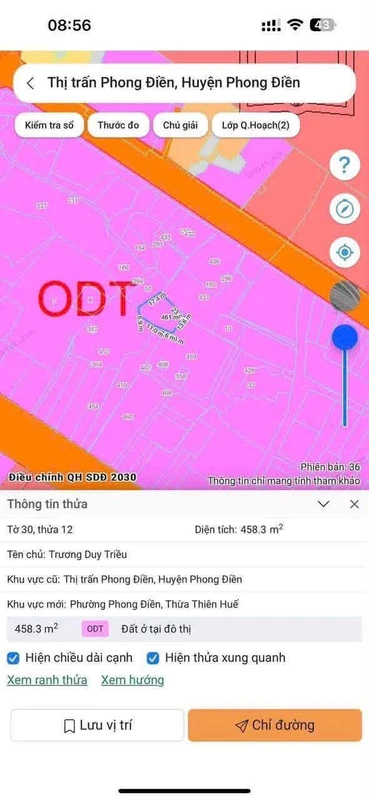 Bán đất trồng cây 500m² Phong Điền Huế 89 triệu