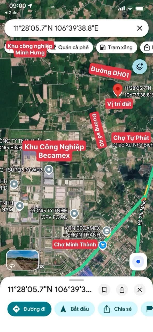 Bán lô đất 155m2 gần KCN Becamex Chơn Thành 330 triệu - Ảnh 1