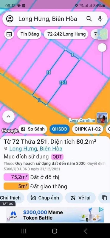 Bán 2 lô đất 5x16m Long Bình Tân, Bình Dương