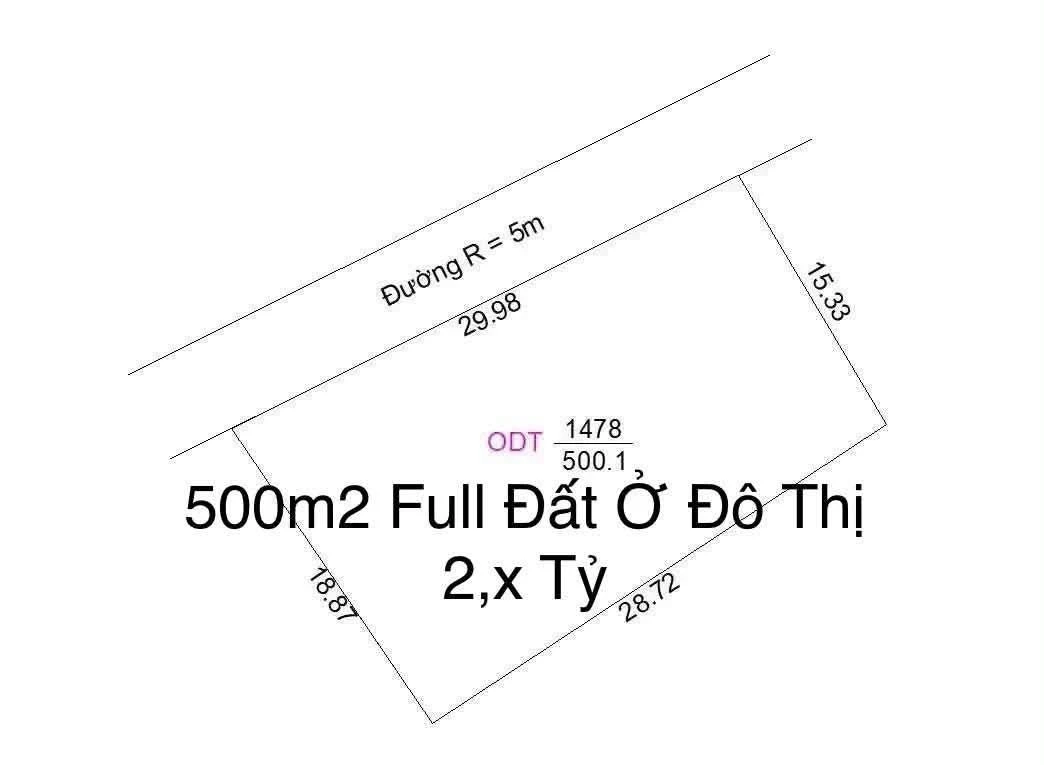 Bán lô đất ở 500m² Bến Tràm Phú Quốc, mặt tiền 30m - Ảnh 1