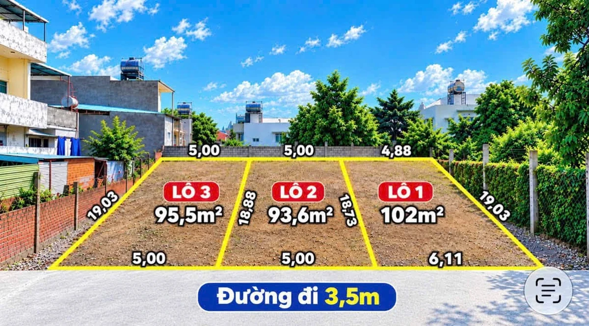 Bán đất 95m² Hoàng Hoa Thám 790 triệu - Ảnh thu nhỏ 3