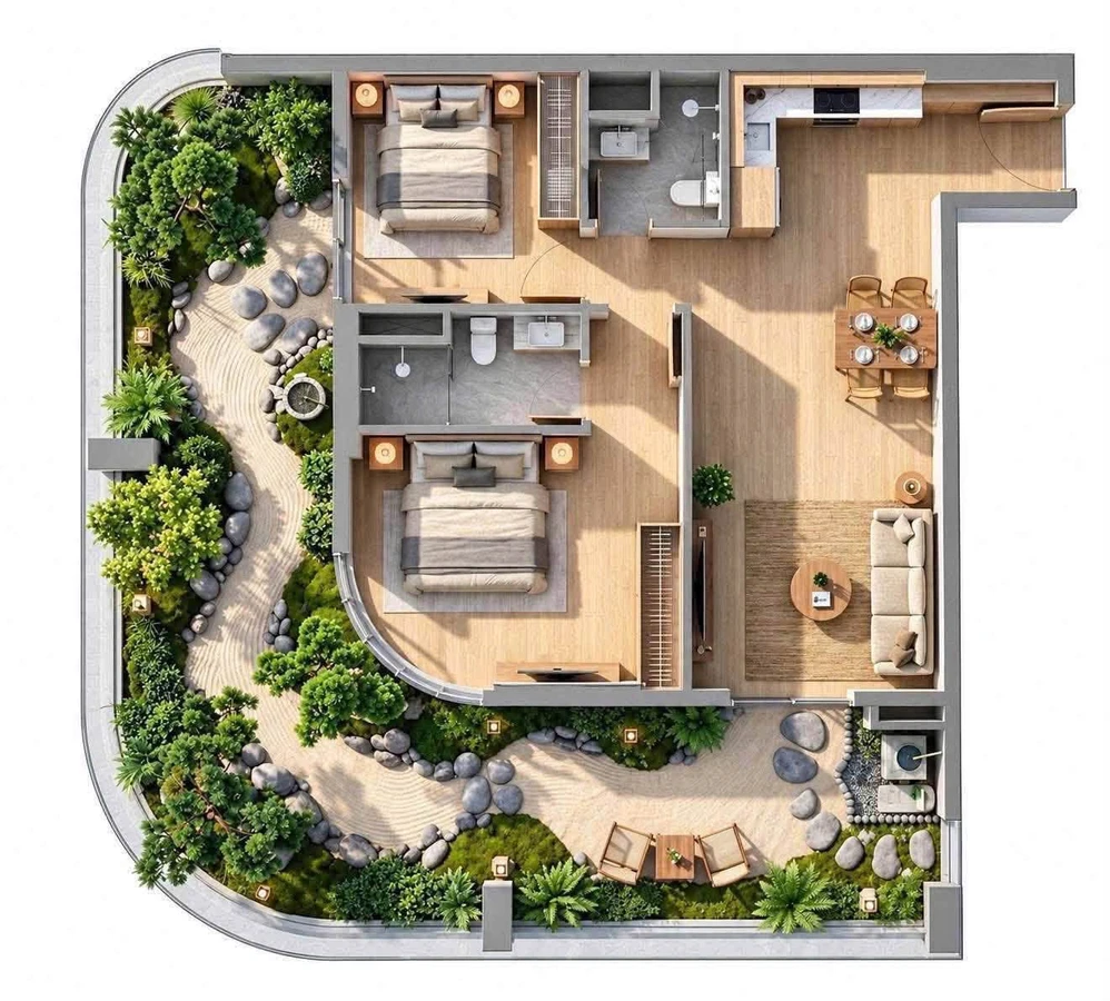Căn hộ Đà Nẵng 2PN, 115.8m² giá từ 36tr/m² - Ảnh thu nhỏ 2