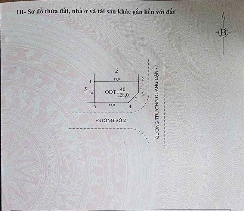 Bán lô đất góc 128m² Ngọc Bảo Viên, Quảng Ngãi - Ảnh thu nhỏ 2