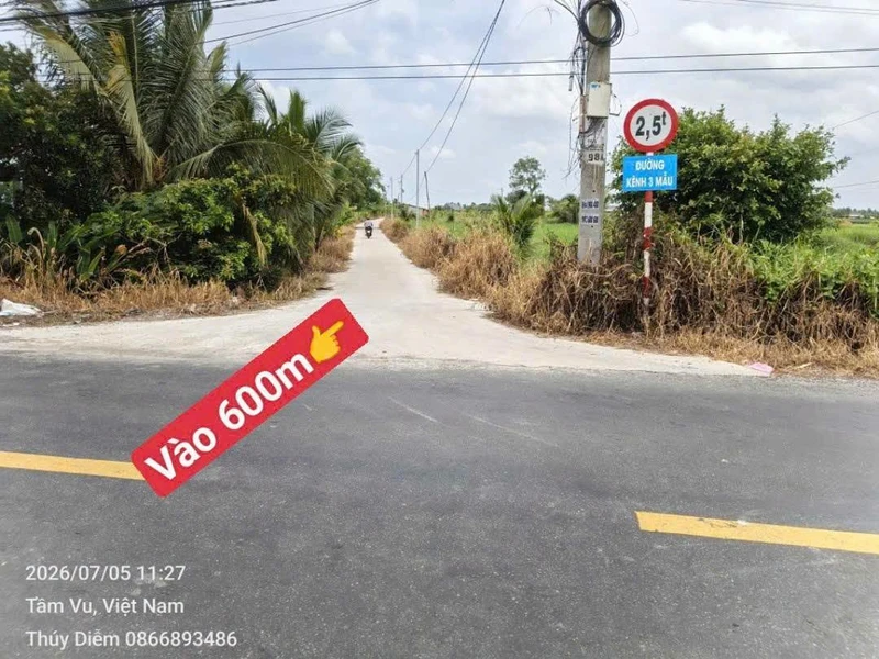 Bán đất thổ 120m² tại Xã Tầm Vu, Long An - 395 triệu