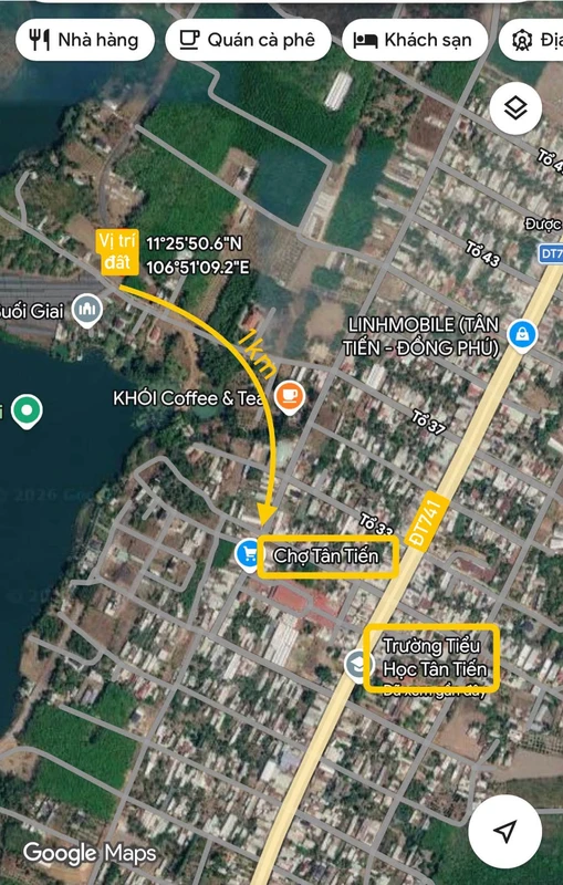 Bán đất nền 100m² Đồng Phú, Bình Dương 6 tỷ