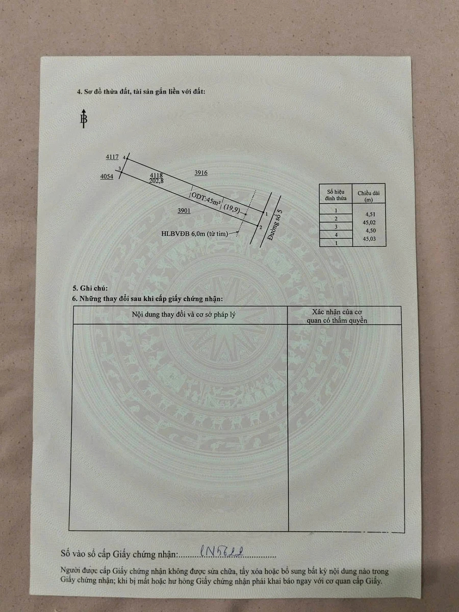 Bán đất 5x40m Minh Hưng 480 triệu - Ảnh thu nhỏ 2