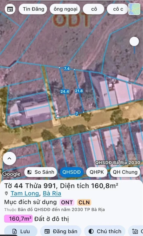 Bán đất Thanh Sơn B Bà Rịa 100m² - 2,35 tỷ