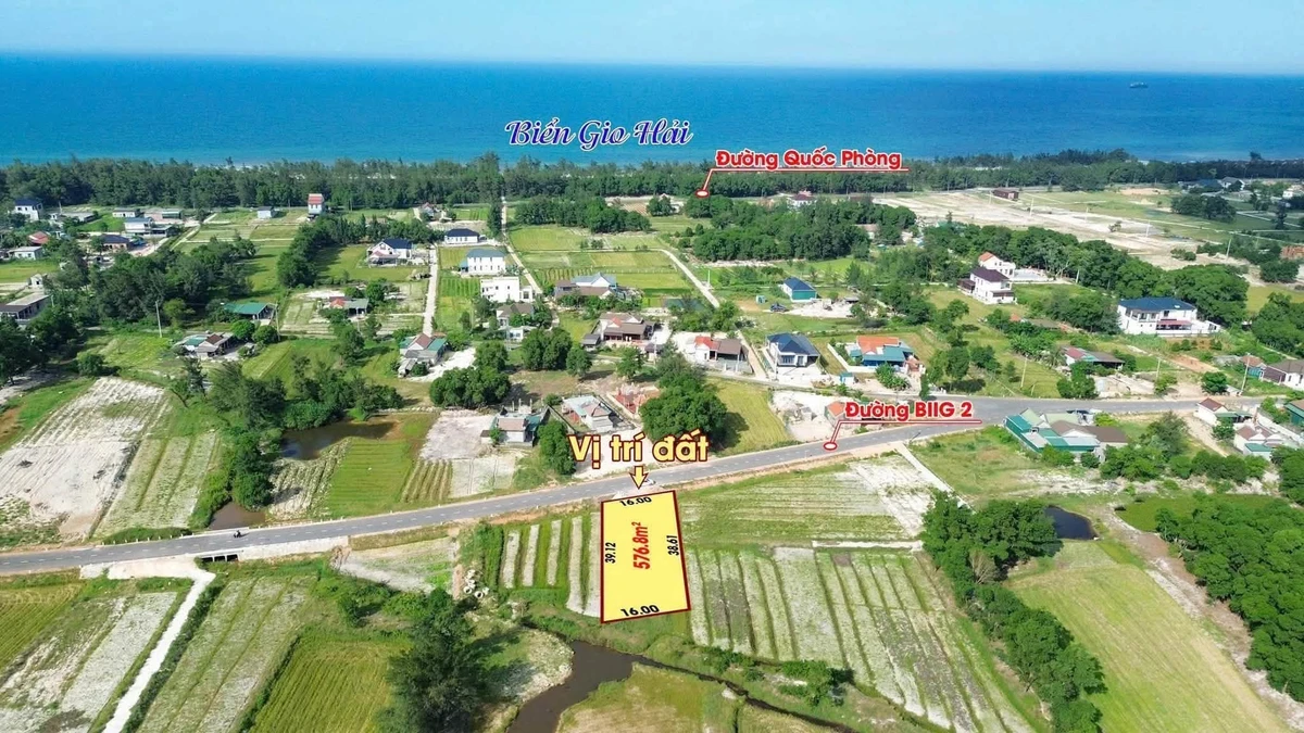 Bán đất biển Gio Hải 512m² mặt tiền đường nhựa - Ảnh thu nhỏ 2