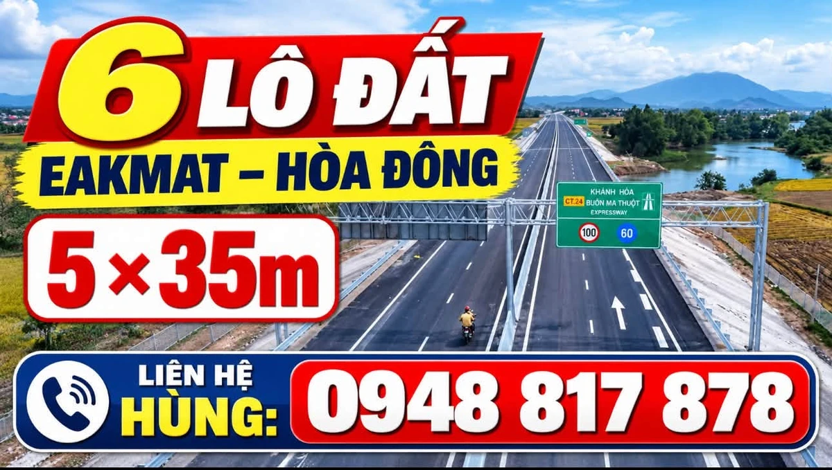 Bán đất 175m² Eakmat Hòa Đông gần sân bay - Ảnh thu nhỏ 3