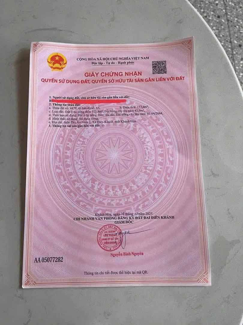 Bán đất Diên An 157m2, sổ hồng sẵn 2.2 tỷ - Ảnh thu nhỏ 4