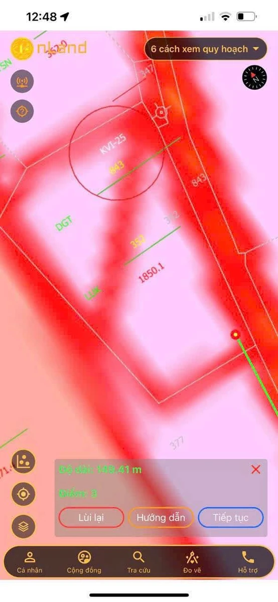 Bán đất Hàm Đức 1850m² có sổ đỏ - Ảnh thu nhỏ 3