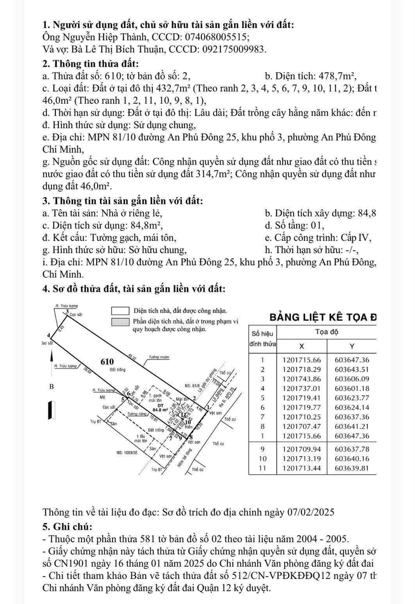 Bán nhà đất 478.7m² An Phú Đông 25, Quận 12, giá 10 tỷ - Ảnh thu nhỏ 2
