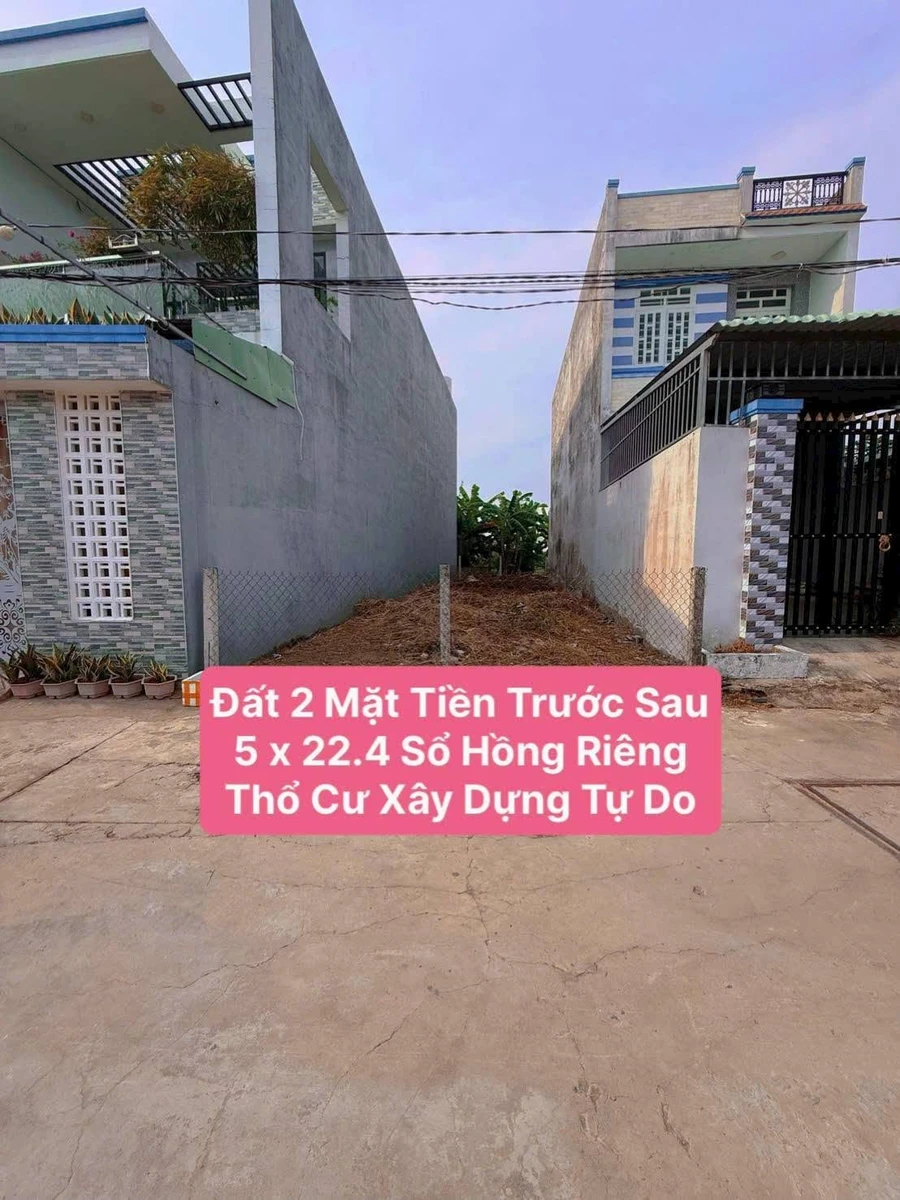 Bán đất 2 mặt tiền 5×22.4m Cần Dước, Long An - Ảnh thu nhỏ 3