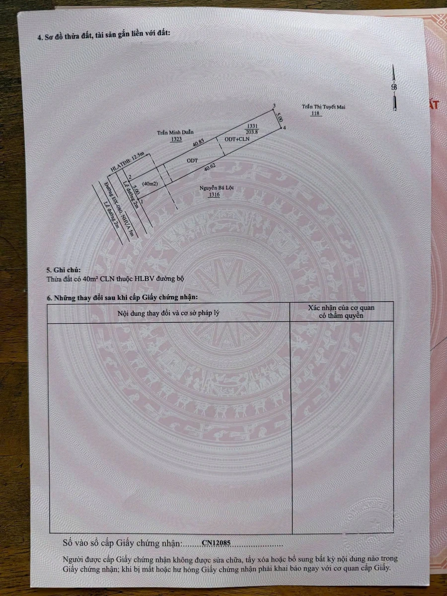 Bán đất Định Hoà 400m² 3 tỷ 350 - Ảnh thu nhỏ 3