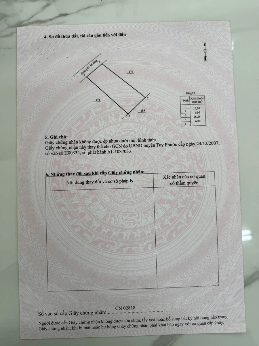 Bán đất Diêu Trì 103,9 m² giá 1 tỷ 190 triệu - Ảnh thu nhỏ 2