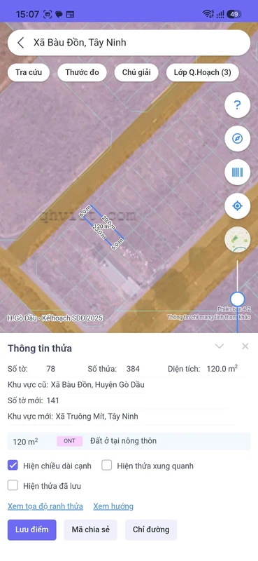 Bán đất nền 120m² mặt tiền N-12 gần KCN Phước Đông 600 triệu