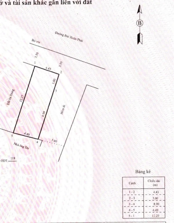 Bán đất góc 2 mặt đường Bùi Xuân Phái, 54m2