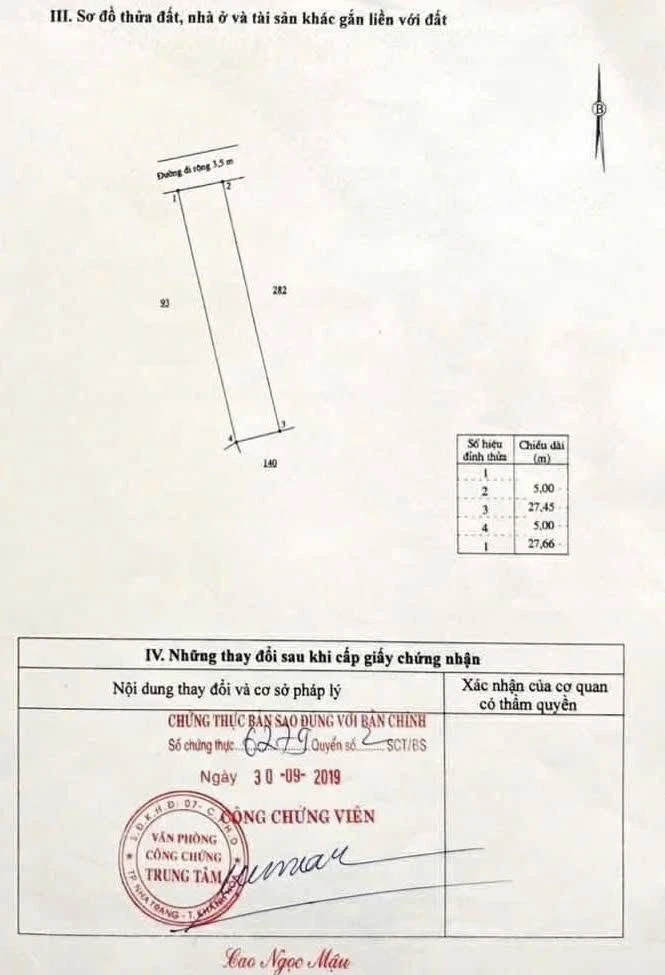 Bán đất nền 137.7 m² Xã Diên Điền Khánh Hòa 1 tỷ 350 triệu - Ảnh thu nhỏ 5
