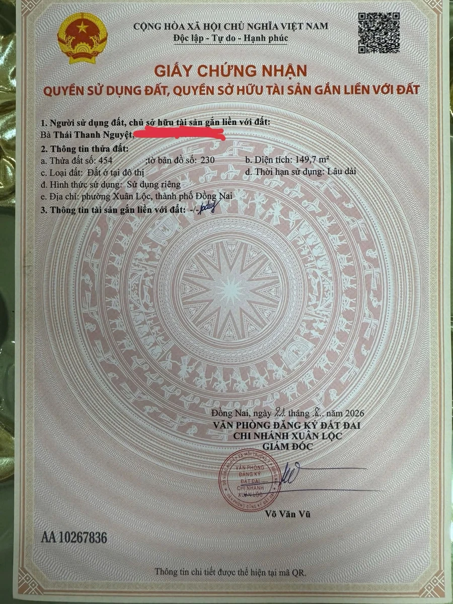 Bán đất nền mặt tiền đường bê tông full thổ cư 150-260m2 đối diện khu đô thị hồ Núi Le, Đồng Nai - Ảnh thu nhỏ 5