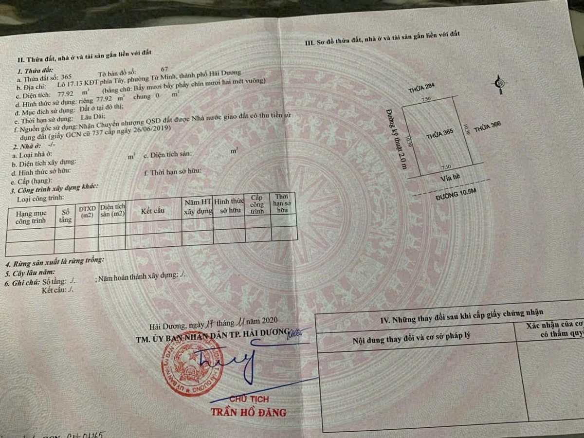 Bán đất mặt tiền 77,92m² tại KĐT Vạn Lộc, Hải Dương - Ảnh thu nhỏ 2